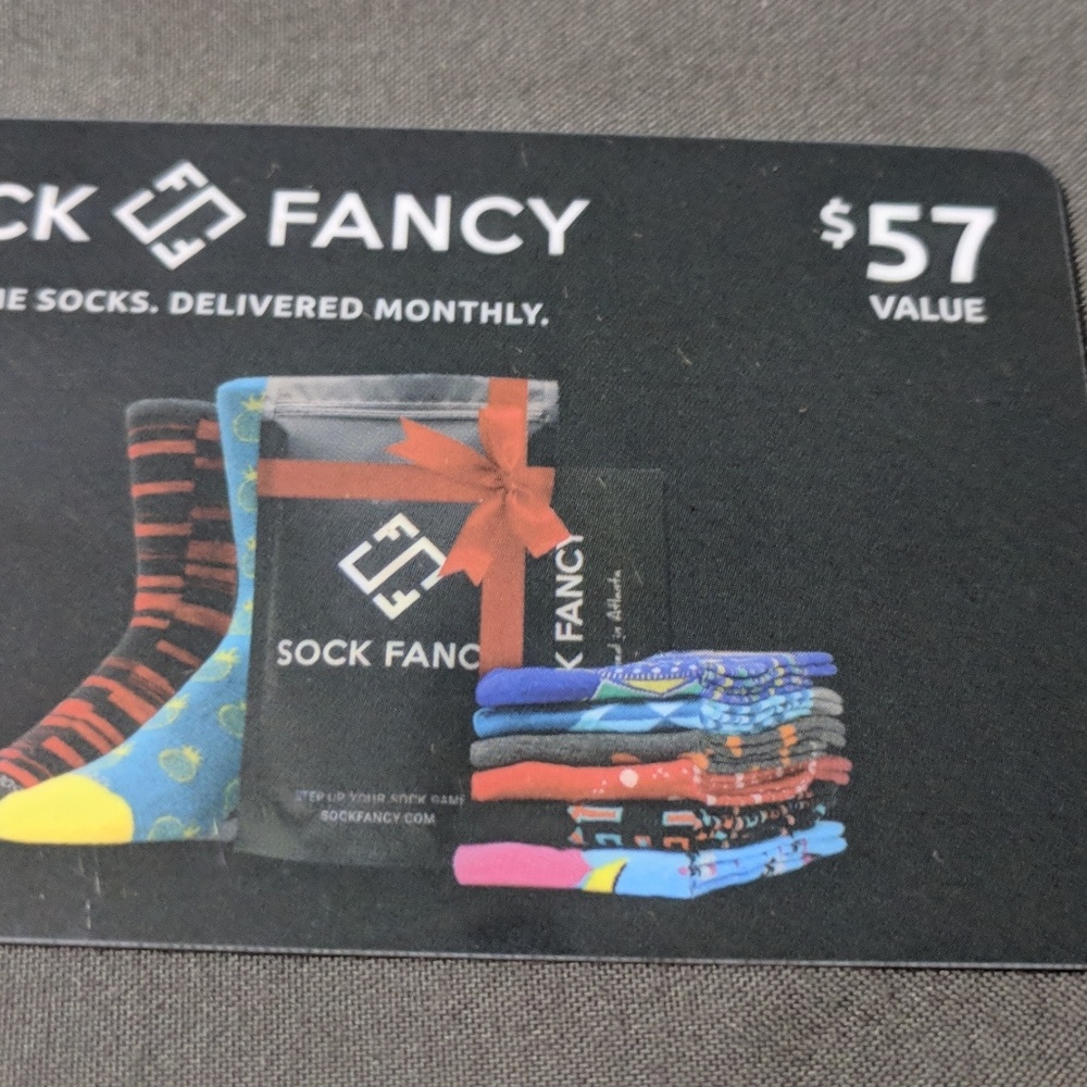 57$ Gift Card for Extra Poshy Socks